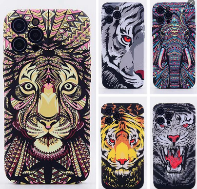 Luxury Tiger Lion Case For Apple iPhone 11 13 12 Pro 7 XR X XS